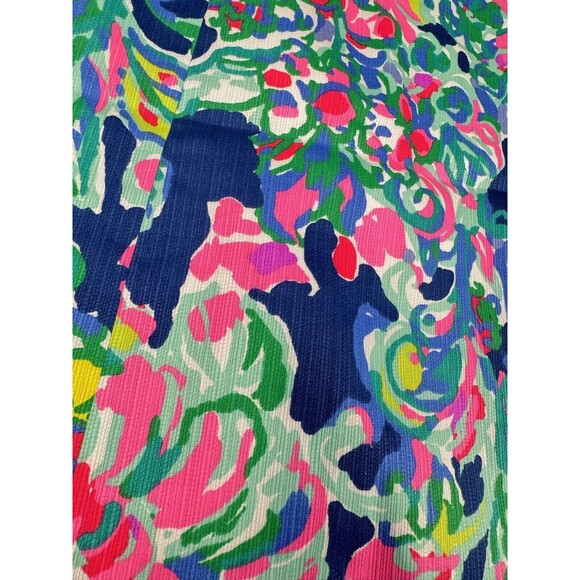 Lilly Pulitzer Exotic Escapade Indigo‎ V-Neck Shift Dress Sz 0 Ret. $198 - Picture 3 of 7